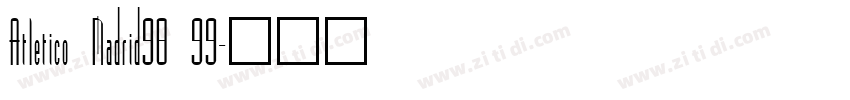 Atletico Madrid98 99字体转换